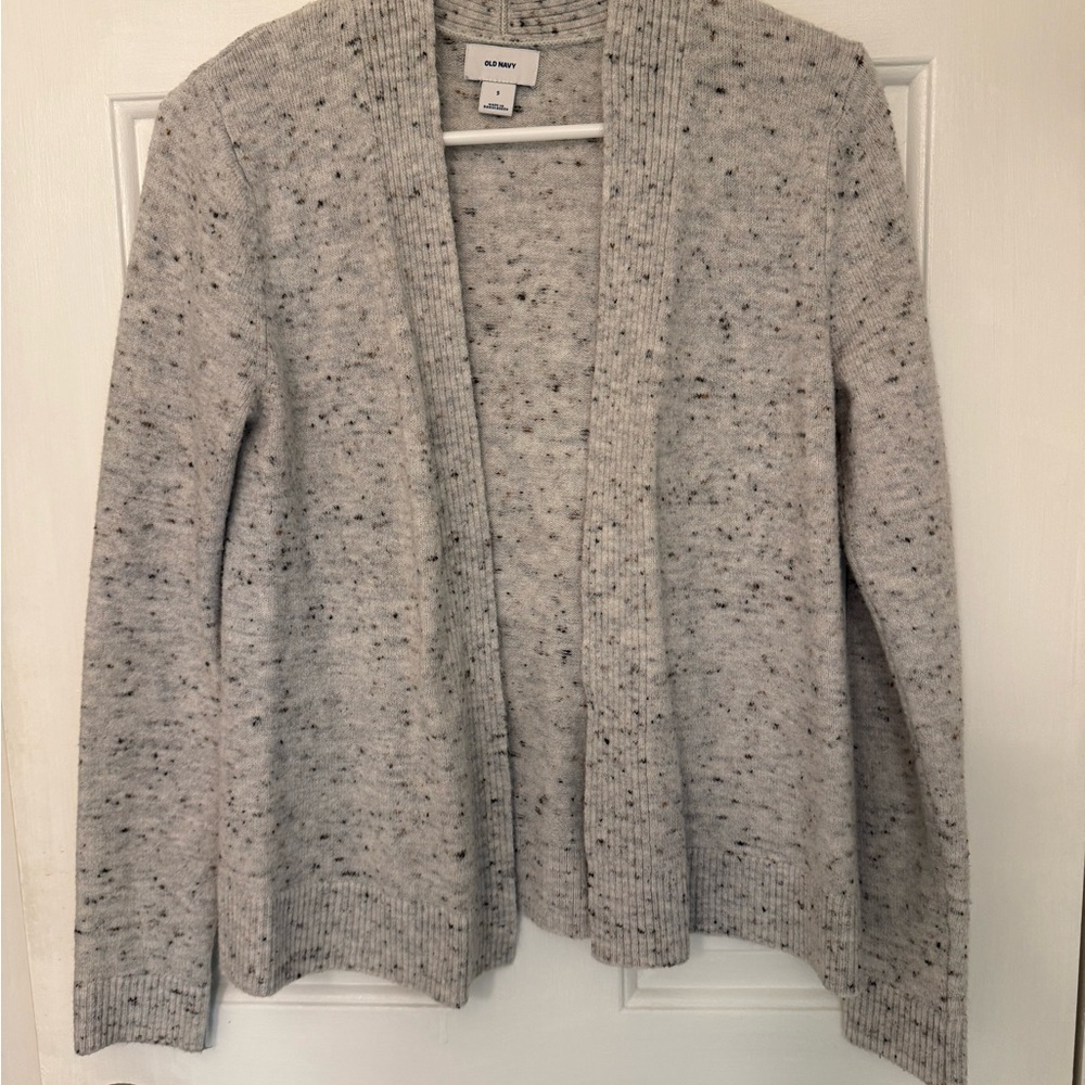 Old Navy Gray Cardigan Sweater Lightweight Knit